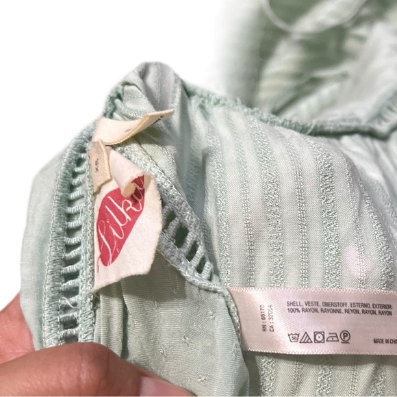 Anthropologie Lilko Green Wide Leg Jumpsuit Romper - Picture 8 of 9